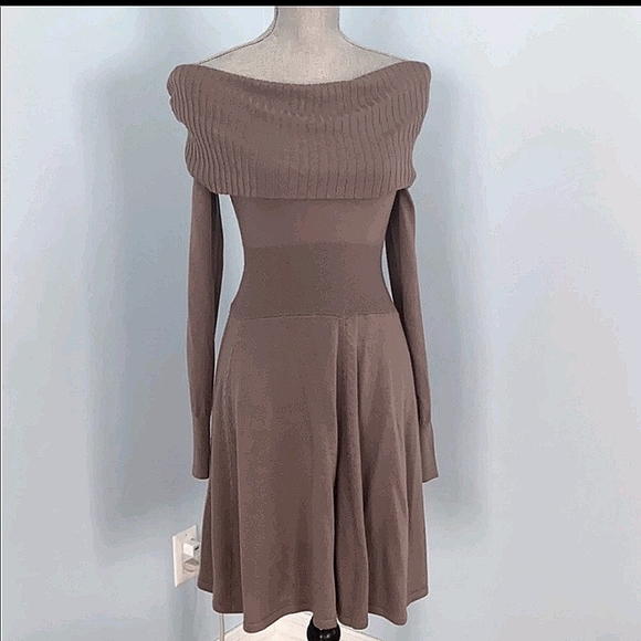 BCBGMaxAzria Dresses & Skirts - BCBG cowl sweater dress
